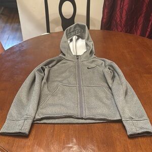 Nike Kids Grey Hooded Jacket